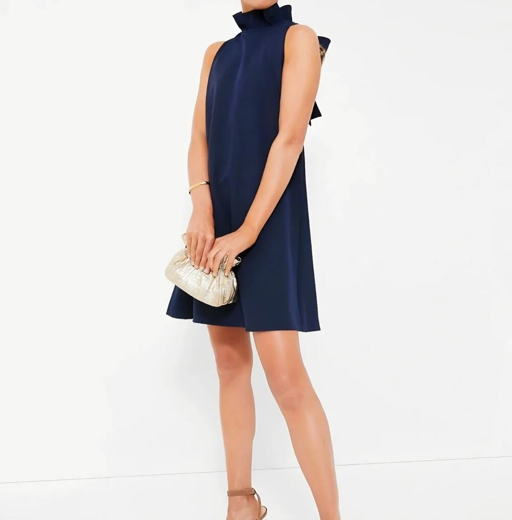 Tuckernuck Navy Blythe Dress Medium